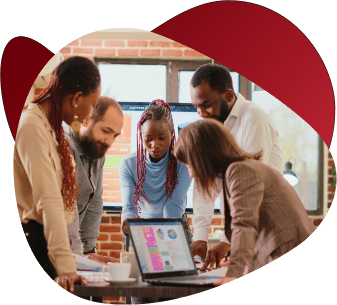 grupos de personas en oficcina